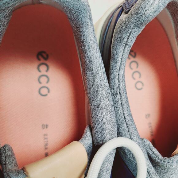 Ecco Biom Gore Tex Blue Leather Lace Up Golf Shoes Women's Size 9 Extra Width - Picture 12 of 15